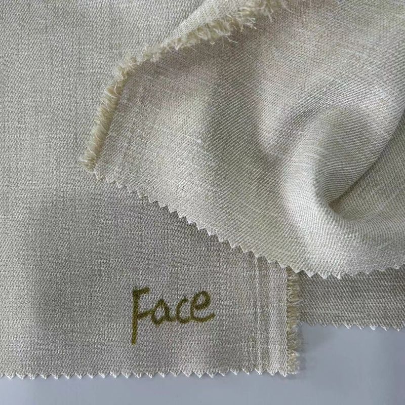 Tecido texturizado de algodão mole como o jacquard para roupas