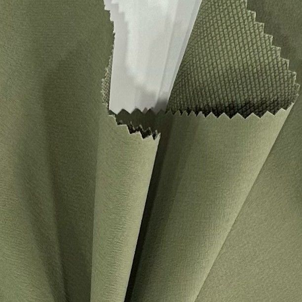 Tecido de poliéster de dupla cadeia de interlock quadrilateral para casaco / terno / roupa desportiva