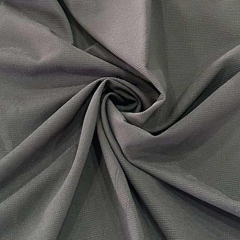 75D Código de musgo Poliéster quadriculado Spandex 4 Way Stretch Tecido 75D/72F+40D*75D+40D