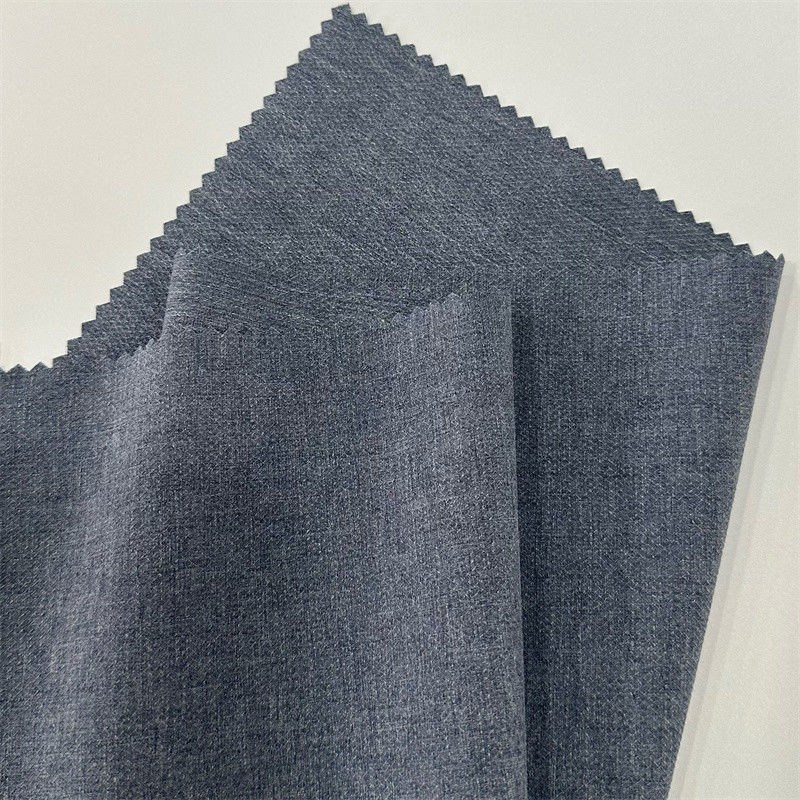 Tecido de poliéster catiônico reciclado 150GSM DTY Warp Knit Diamond Grid All Way Stretch Fabric