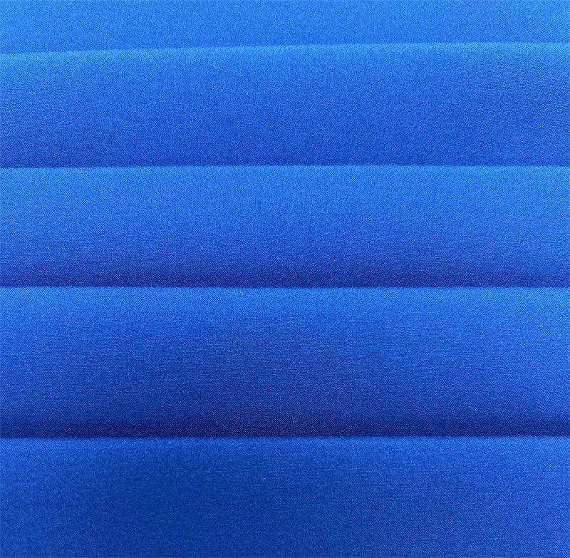 Tecido simples reciclado Tecido elástico quadrilateral 75D+40D*150D+40D 94% Poliéster reciclado 6% Spandex 166GSM