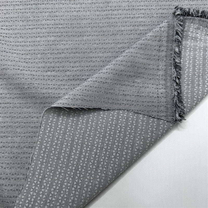 Tecido de montanhismo triangular com calças de poliéster catiônico camisas blusas
