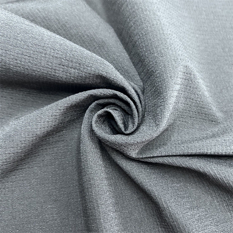 Tecido de montanhismo de nylon semi-brilhante com quadros, textura elástica espessa para roupas de exterior
