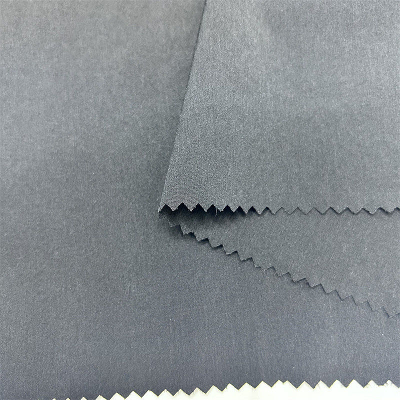 70D Tesoura de nylon semi-brilhante torcida Tecido simples de quatro lados elástico 70D+40D*70D+40D Elastico macio